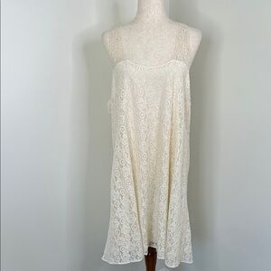 Maurices Cream Lace T-Back Dress